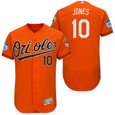 غاز الهيليوم في ساكو Baltimore Orioles #10 Adam Jones Orange Jersey تيشرتات ارماني رجالي